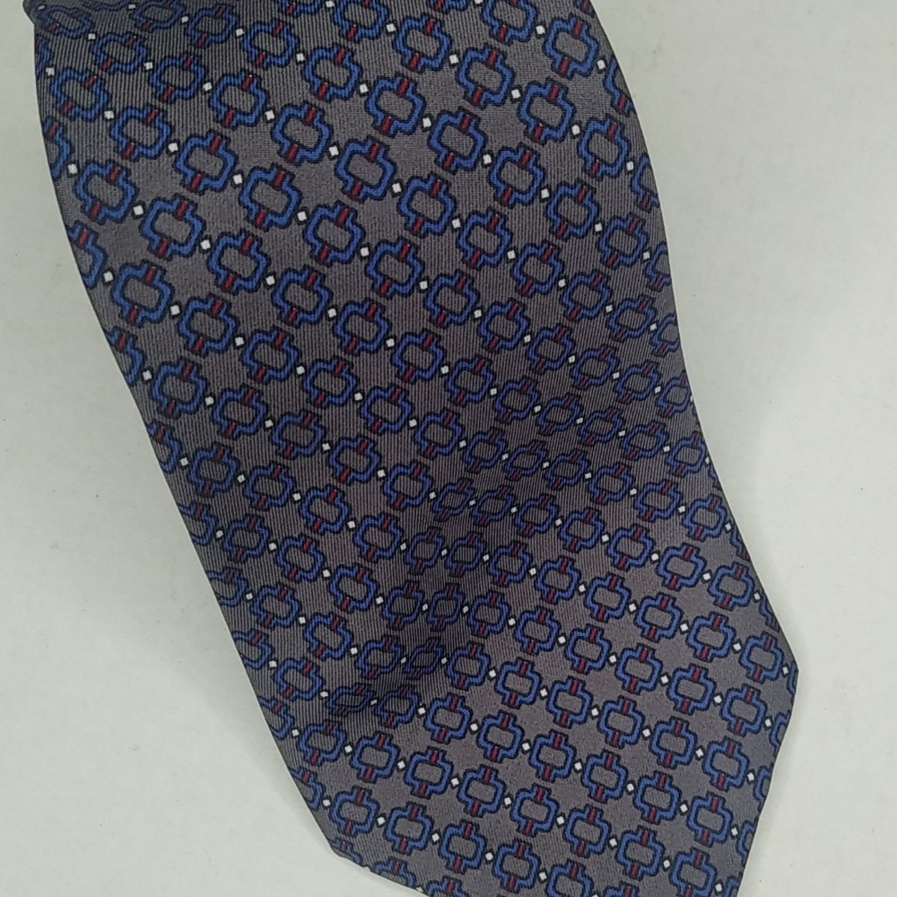 Nina Ricci Paris 100% Silk  Rope Link Neck Tie